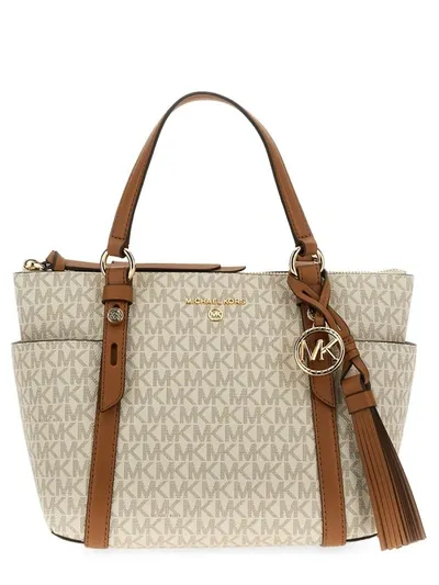 Shop Michael Michael Kors Small "sullivan" Tote Bag In White