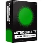 Astrobrights Mega Collection, Colored Cardstock, Ultra Green, 320 Sheets, 65 lb/176 GSM, 8.5" x 11" - More Sheets! (91678)