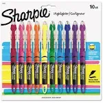 Clearview Pen-Style Highlighter, Chisel Tip, Assorted Colors, 8/Pack - Sharpie 1966798