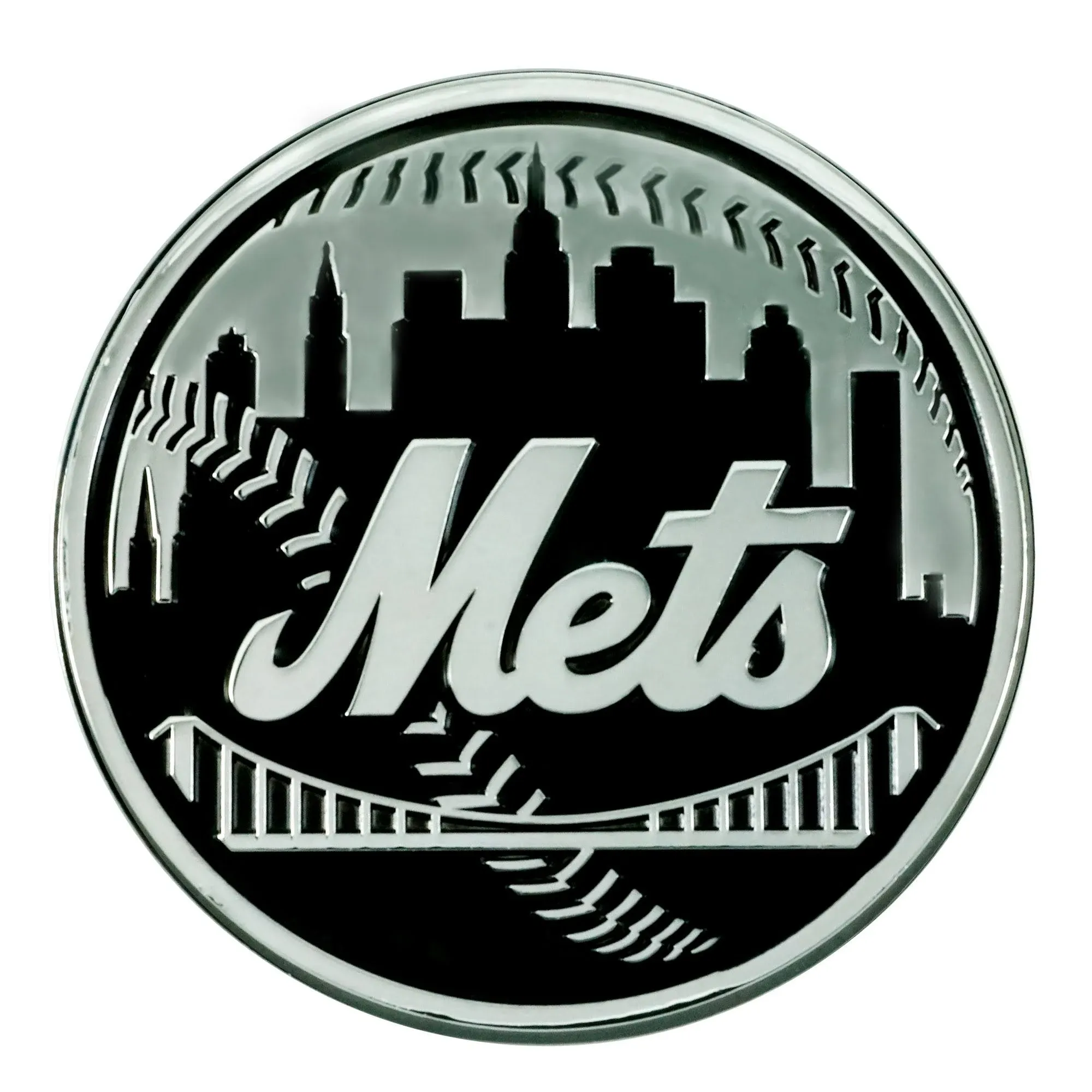 MLB New York Mets Chrome Emblem