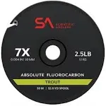 Scientific Anglers Absolute Fluorocarbon Trout Tippet 0x