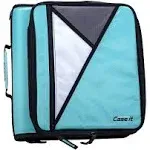 Case-it The Universal Zipper Binder - 2 Inch O-Rings - Padded Pocket That Hol...