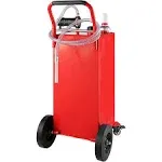 VEVOR 30 Gallon Fuel Caddy, 23.5 L/min, 180W Portable Fuel Storage Tank Container with Electric Pump Wheels, Fuel Transfer Storage Tank for Diesel Lubricating Oil Machine Oil Car Mowers Boat Motorcycle