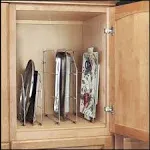 Rev-A-Shelf Chrome Baking Sheet Cabinet Organizer