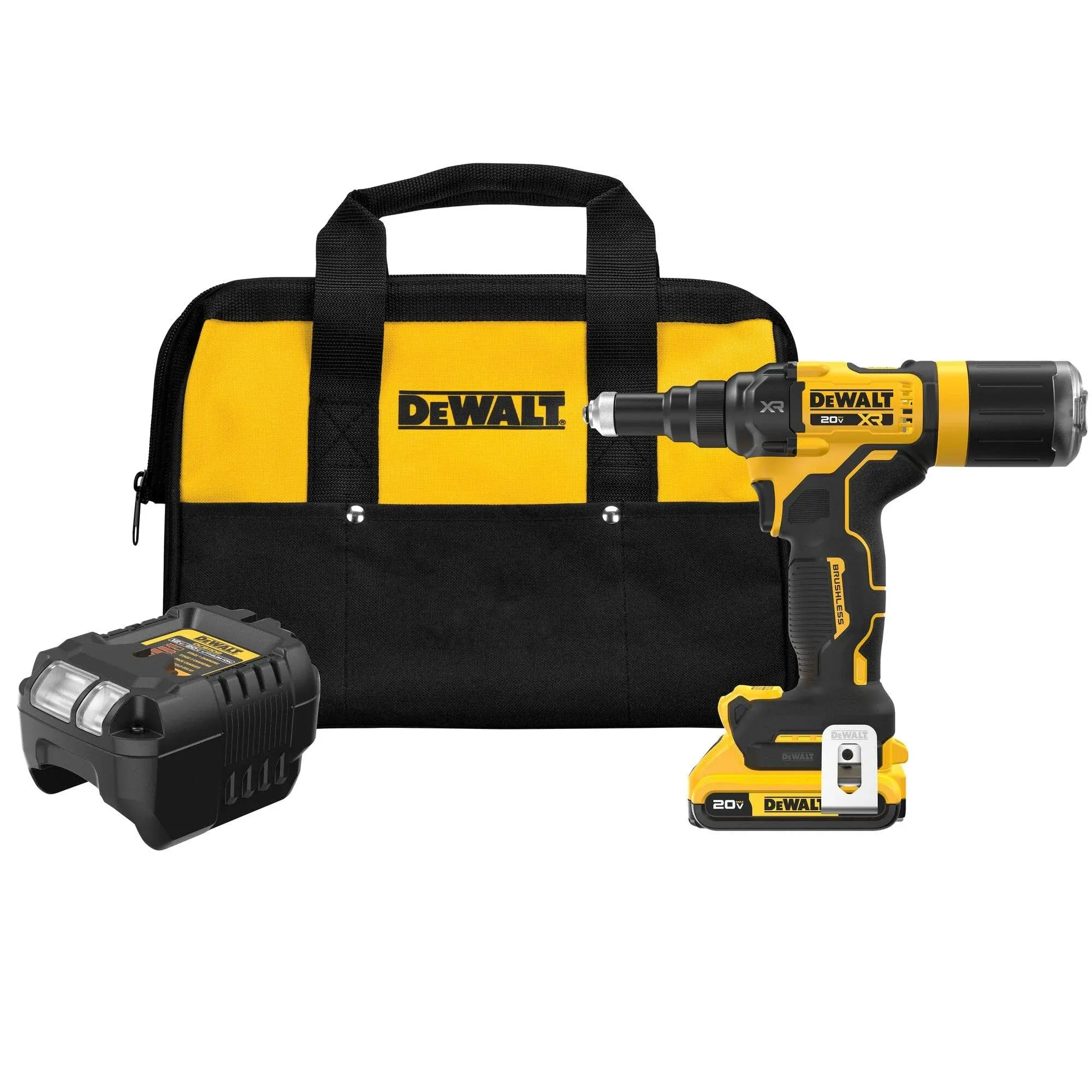 Dewalt 20 V MAX XR Brushless Cordless 3/16 in. Rivet Tool Kits