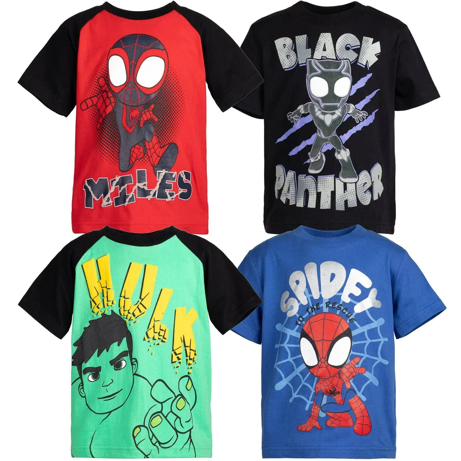 Marvel 4 Pack Graphic T-Shirts