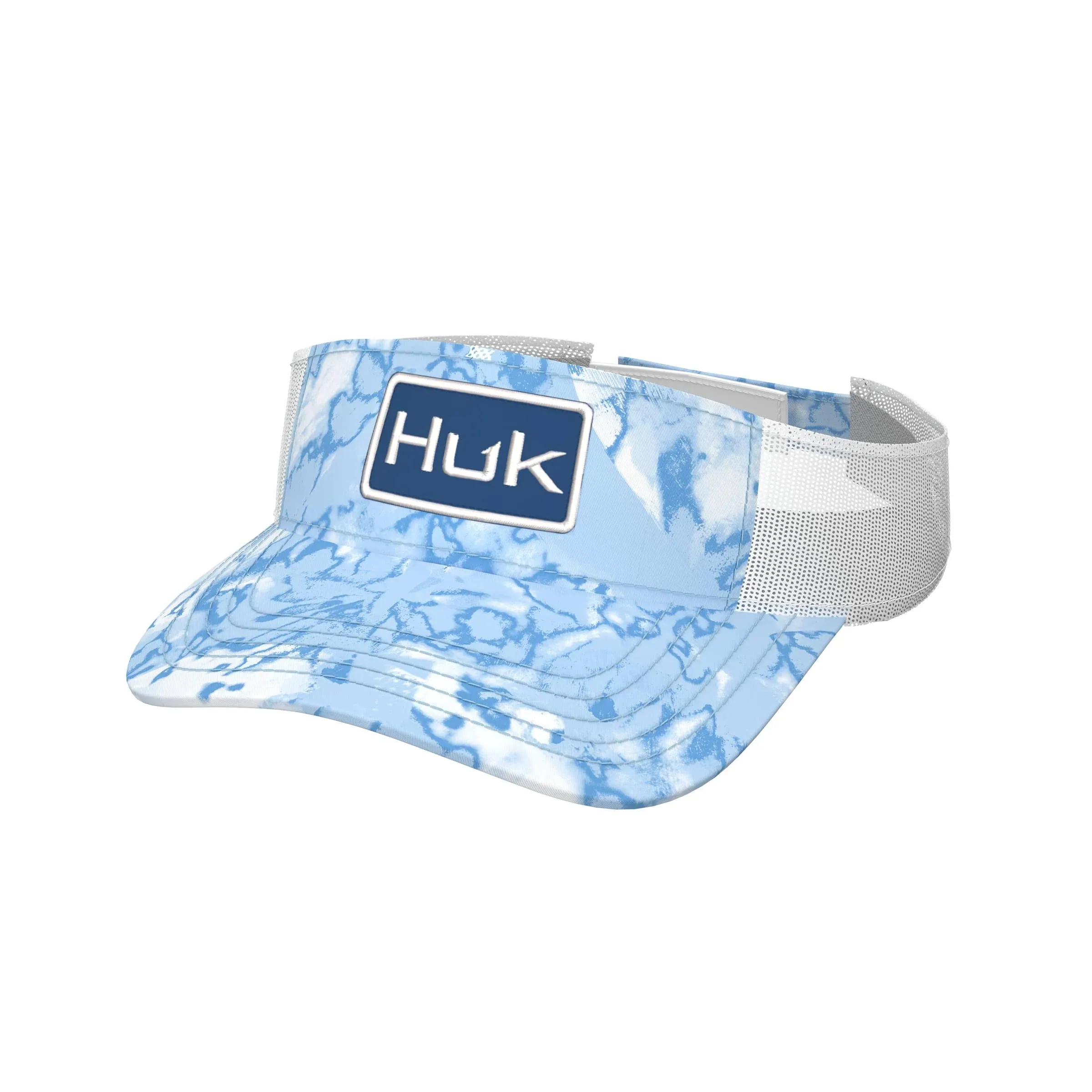 Huk Men's Fin Flats Visor - Crystal Blue