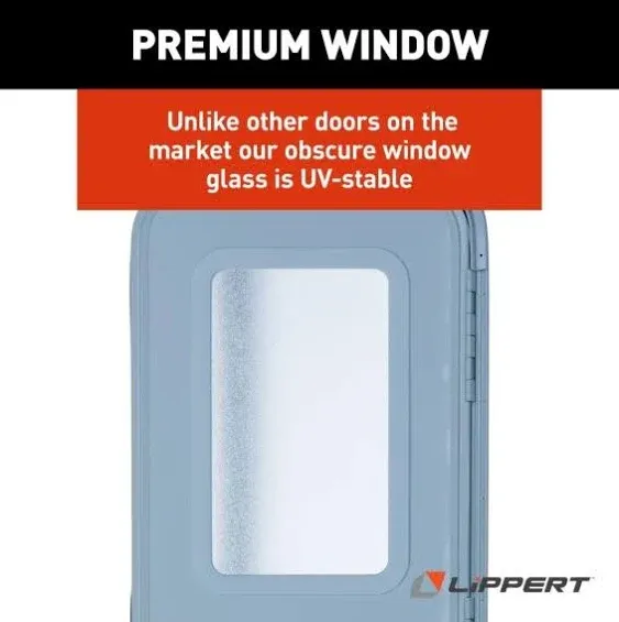 Lippert Components v000149585 Polar White 30 x 72 RV Right Square Entry Door