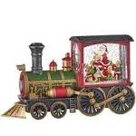 Raz Imports 2020 12.25" Santa's List Musical Train Lighted Water Lante