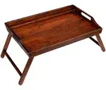 Rossie Home Bamboo Media Bed Tray, Espresso