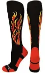 Flame Soccer Style Over the Calf Athletic Socks (multiple colors)