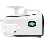 Greenstar Elite Jumbo Twin Gear Slow Masticating Juicer White - Tribest