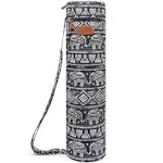 Elenture Yoga Mat Bag for Women & Men - Full-Zip Mat Carrier with Pockets ...