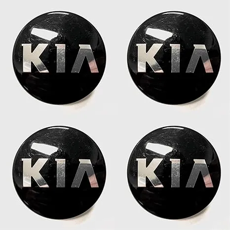 Kia Set of 4 OEM Black Center Caps for 2011 2012 2013 2014 Forte Optima Rio Sportage Soul 52960-3W200