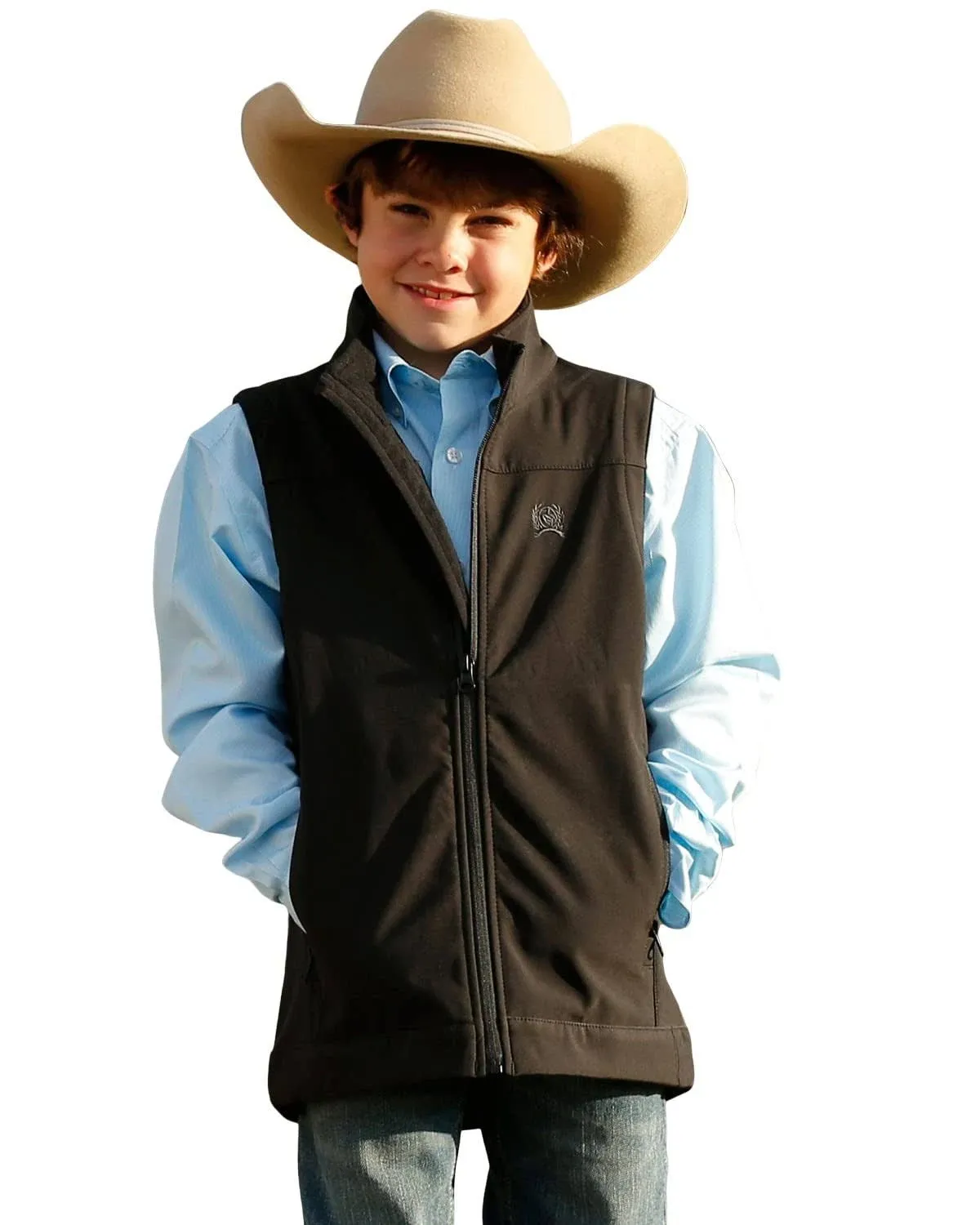 Cinch Boys Black Bonded Vest