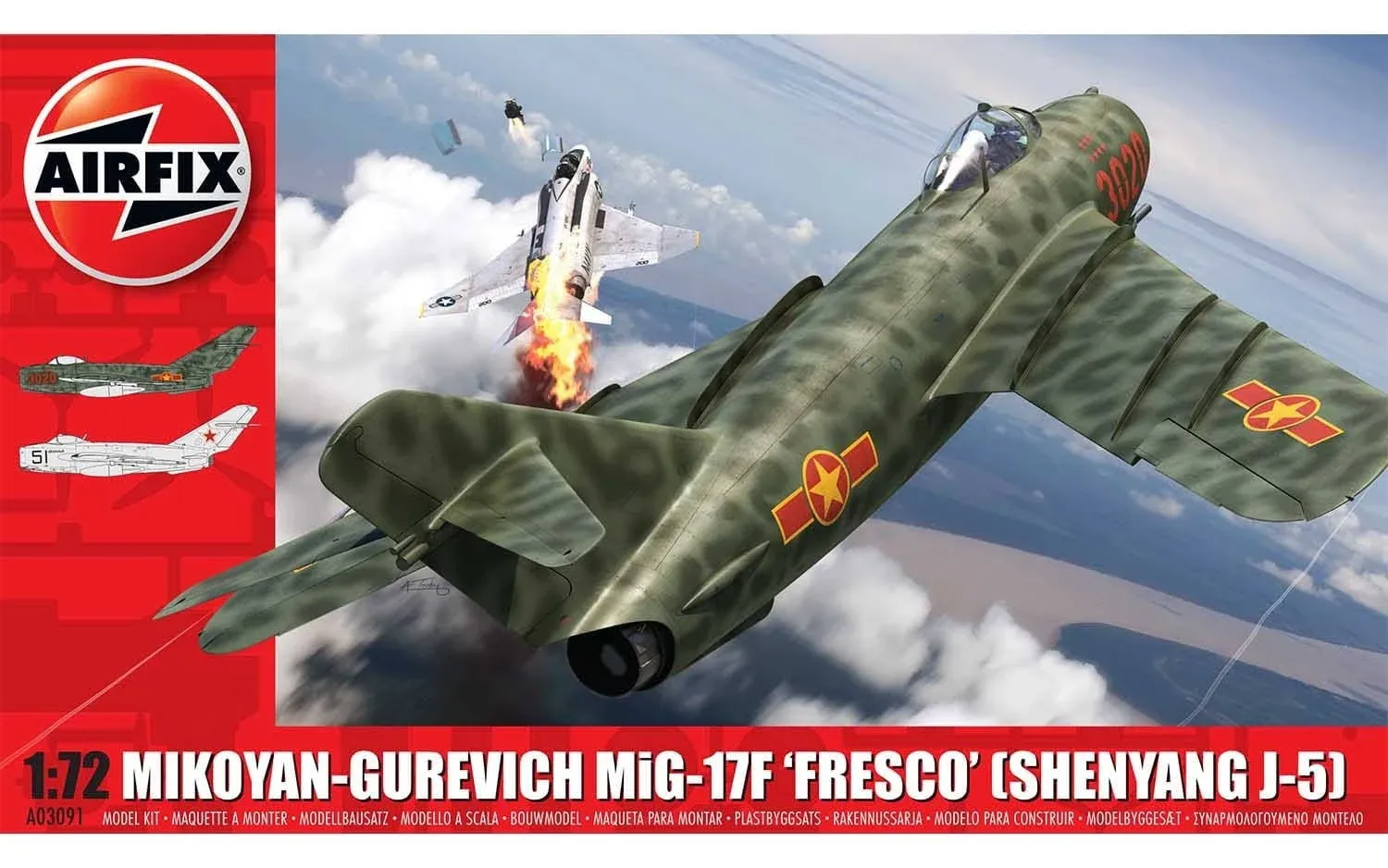 Airfix Mikoyan-Gurevich MiG-17F 'Fresco' 1/72 A03091