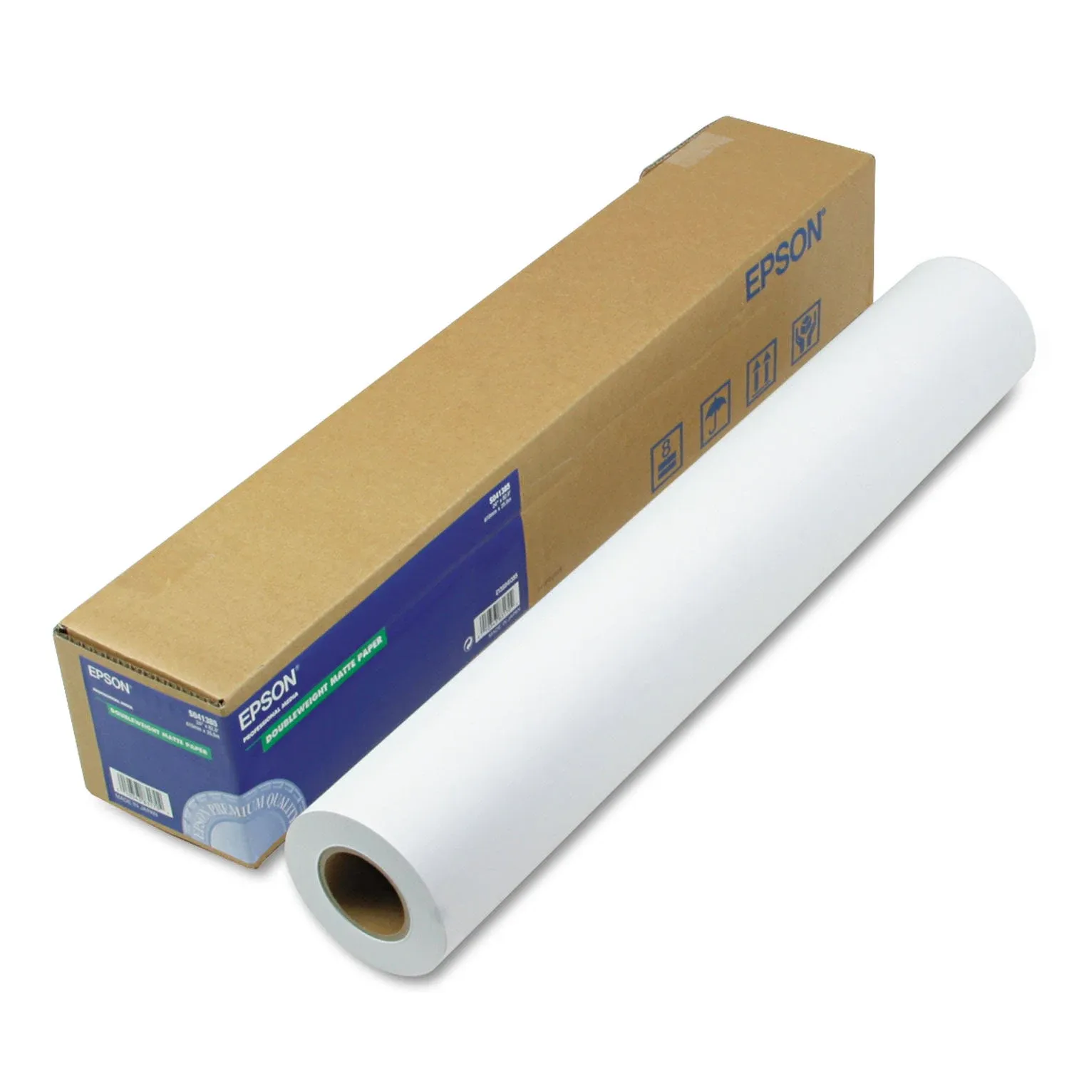 Epson S041385 Doubleweight Matte Paper, 24" x 82 ft, White