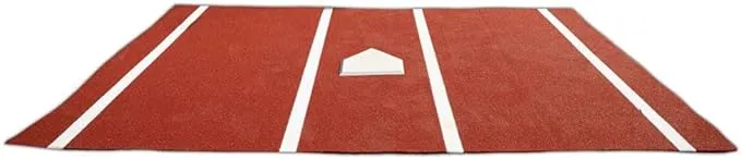 Jaypro Batting Mat (6&#39;L x 12&#39;W) (Clay) BML612CL