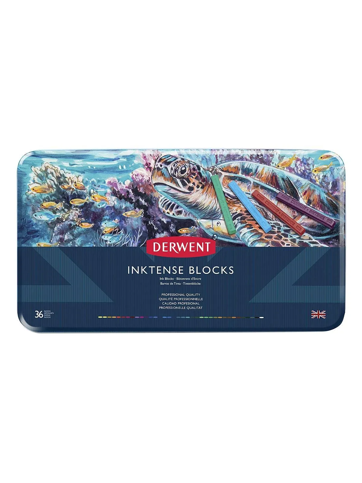 Derwent Inktense Colour Block Tin of 36