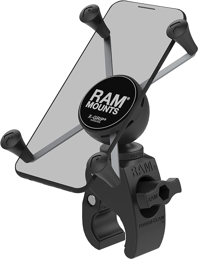 Ram Tough-Claw Mount with Universal X-Grip Large Phone Cradle for Plus Sized Phones