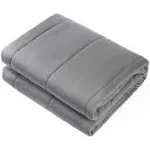 Waowoo Weighted Blanket for Adults Kids (Inner Layer Dark Grey, 17lbs 60&#034;x80&#034;)