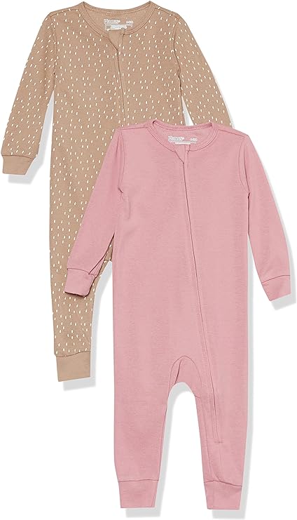 Hanes Zippin Baby Knit Long Sleeve Footless Zip Sleep N' Play, Snug-Fit, 4-Way ...