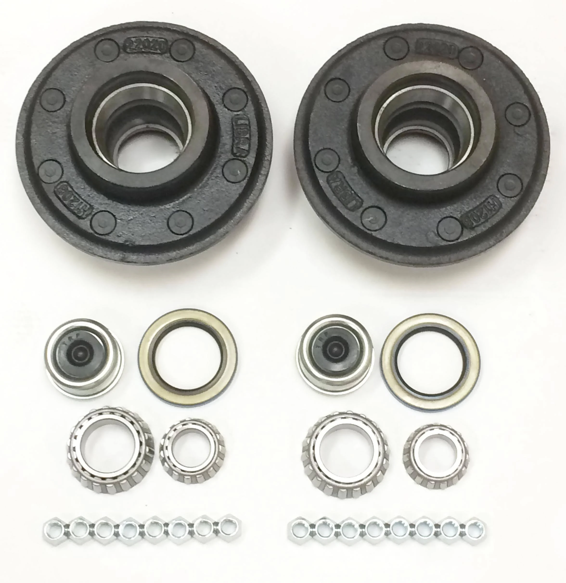 LIBRA 8 Lug Trailer Idler Hub Kits 8 on 6.5 8x6.5 for 7000 lbs Axle-22020 PK 2