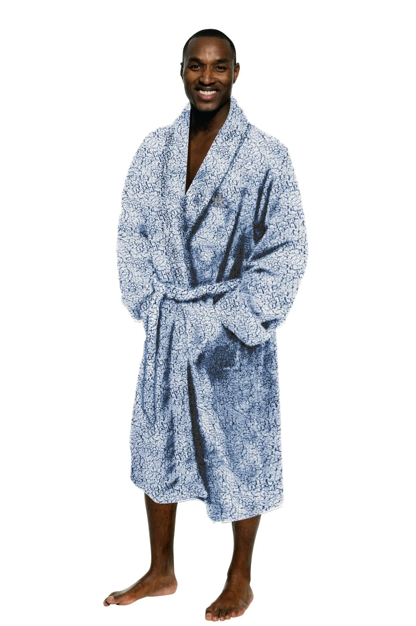 Northwest NCAA Men's One Size Fits Most Soft Sherpa Lounge Bathrobe