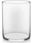 Floral Supply Online - 8" Tall x 5" Wide Cylinder Glass Vase and Flower Guide Booklet -for Weddings, Events, Decorating, Arrangements, Flowers, Office, or Home Decor.