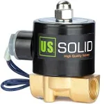 U.S. Solid 3/8&#034; Electric Solenoid Valve 12V Brass USS2-00006