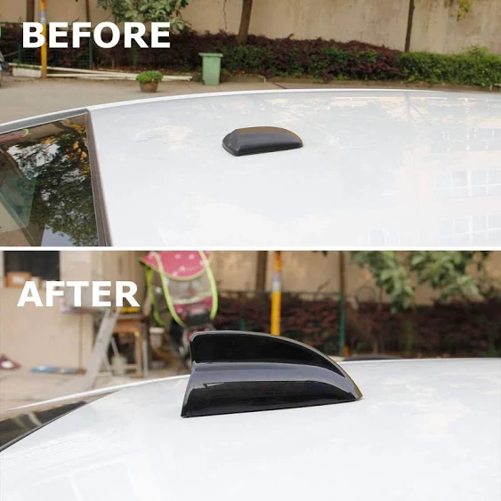 \u200bGlossy Black Exterior Roof Antenna Shark fin Shape Cover Trim for Dodge Charger