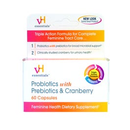 VH Essentials Probiotics with Prebiotics & Cranberry - 60 Capsules
