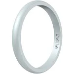 Enso Rings Classic Elements Series Silicone Ring - Silver - 10