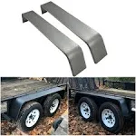 JMTAAT Heavy Duty Unpainted Steel Diamond Fenders Tread Plate Tandem Axle Trailer ...