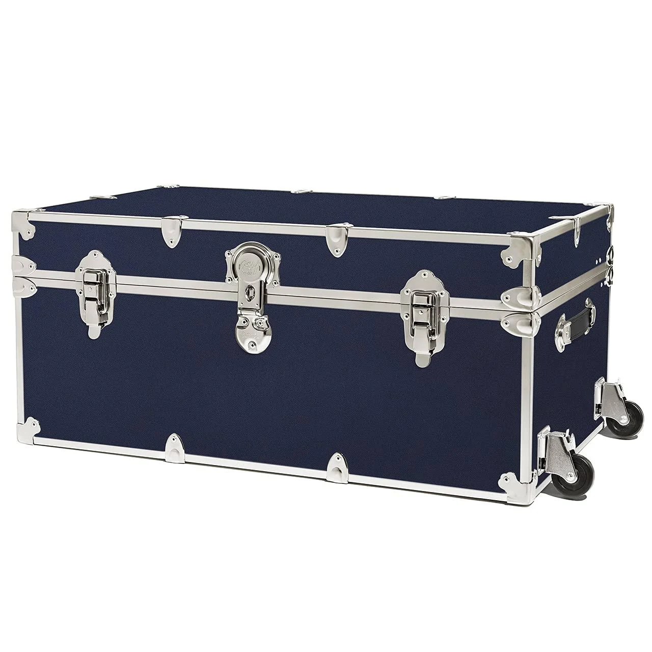 Rhino Trunk & Case Camp & College Trunk with Removable Wheels 30"x17"x13" (Navy Blue)