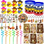 122Pcs Cowboy Party Favors Multi-Item Party Favor Packs Western Party Favors Rodeo Party Favors Western Party Decorations Cowboy Party Decorations Rodeo Party Decorations Western Party Supplies