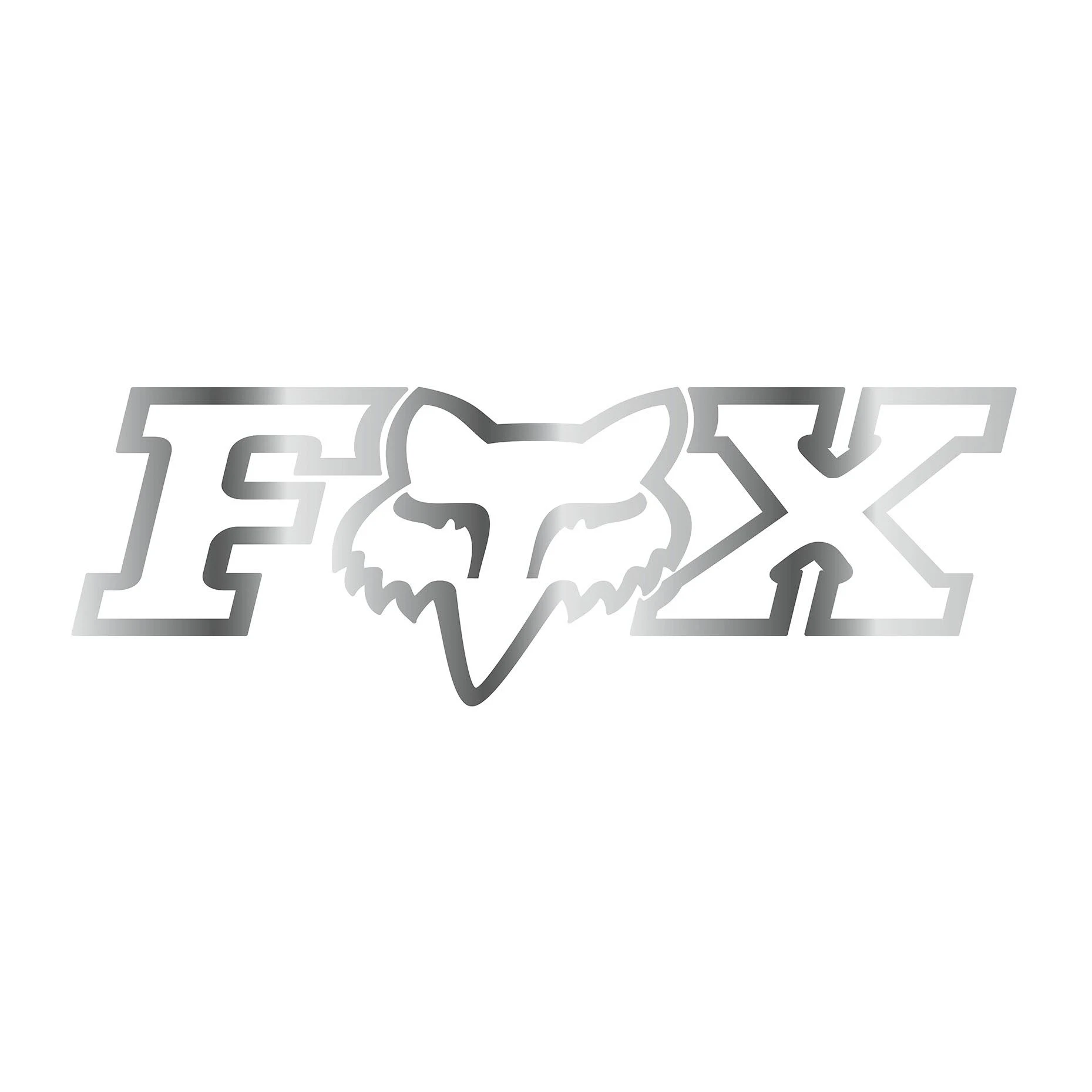 Fox Racing F-Head-X TDC Sticker 28 inch Chrome - Os