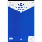 ALVIN Cross Section Graph Paper Pad 11" x 17" Model 1422-10 Acid-Free Use with Pencil or Ink Laser Copier and Inkjet Compatible 10" x 10" Grid - 50 Sheet Pad 11 x 17 inch