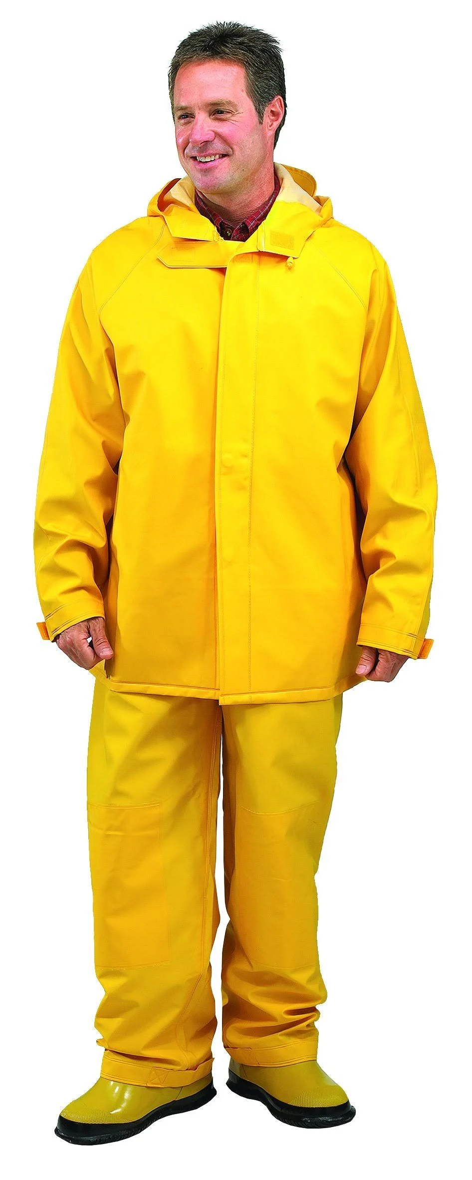 Galeton 7953-XL-YW 7953 Repel Rainwear 0.50 mm PVC 2-Layer Rain Suit, Yellow, X-Large