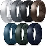 Silicone Wedding Ring for Men, Breathable Airflow Inner Curve, Mens' R