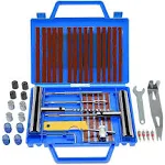 Tire Repair Kit,46pcs Heavy Duty Tire Plug Universal Tire Patch Kit Plug Flats