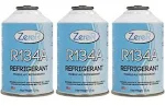 ZeroR R134a Refrigerant for MVAC Use in A 12oz Self-Sealing Container (3 Pack)