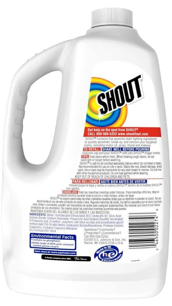 Shout Stain Remover Refill (128 oz)