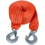 JCHL Tow Strap with Hooks 2in x20ft Recovery Strap 10,000lb Break Strengthened T