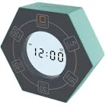 Home &amp; Office Timer with Clock, 5,15, 30, 45, 60 Minute Preset Countdown Timer,