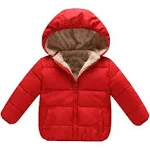 Goodkids Baby Girls Boys' Winter Fleece Jackets with Hooded Toddler Cotton Dress ...