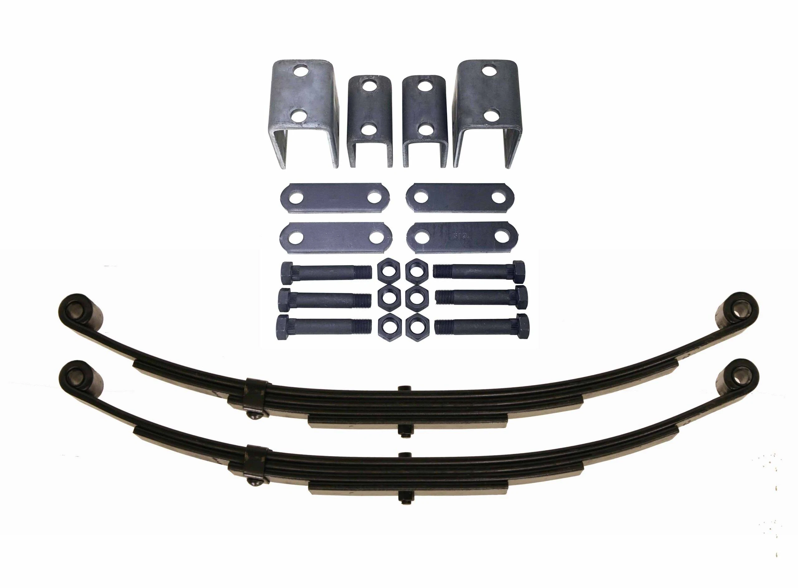 Libra 3500lb Single Trailer Axle Suspension Kit 1750lb Leaf Springs & Hanger Kit