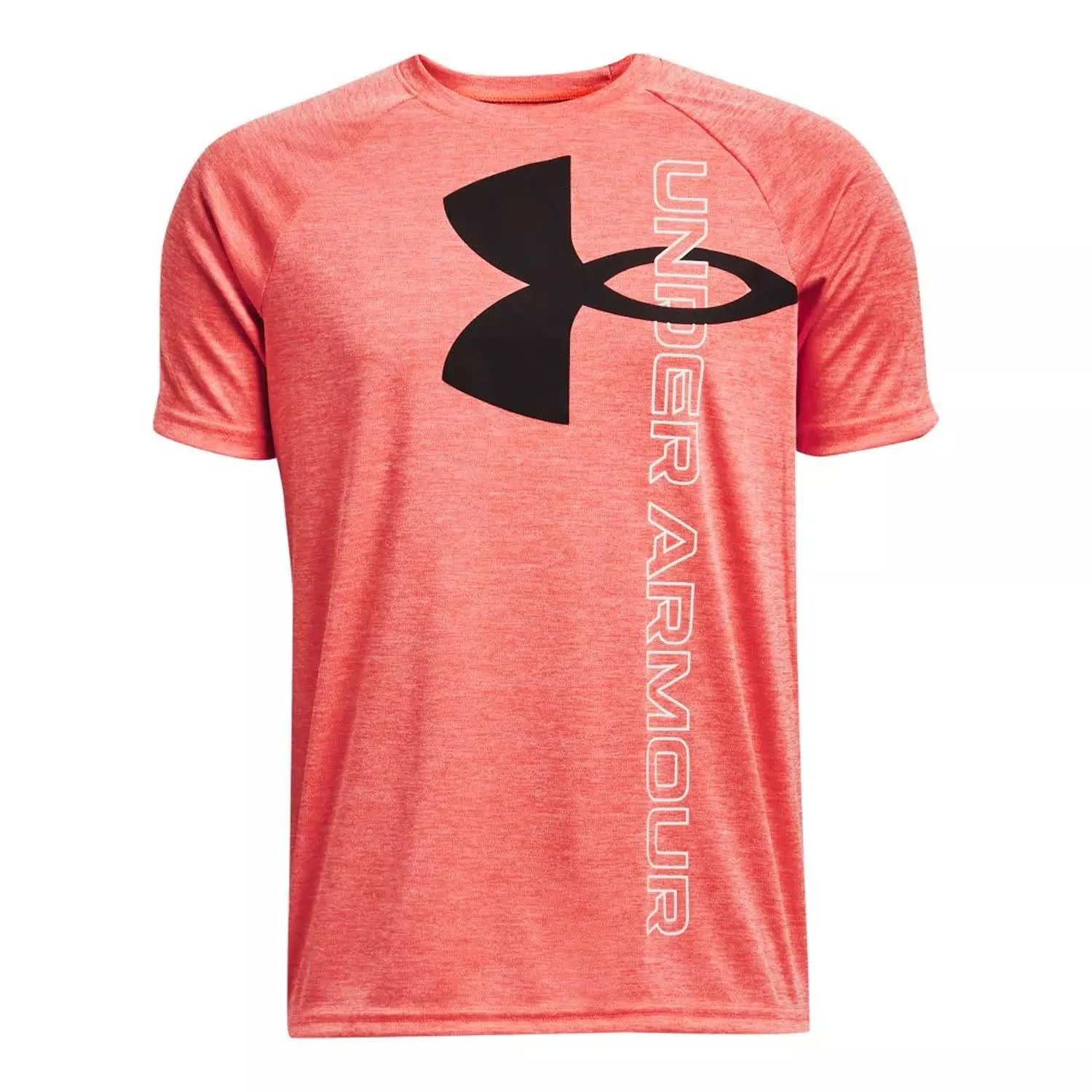 Under Armour Boys' Tech Split Logo Hybrid Short-Sleeve T-Shirt