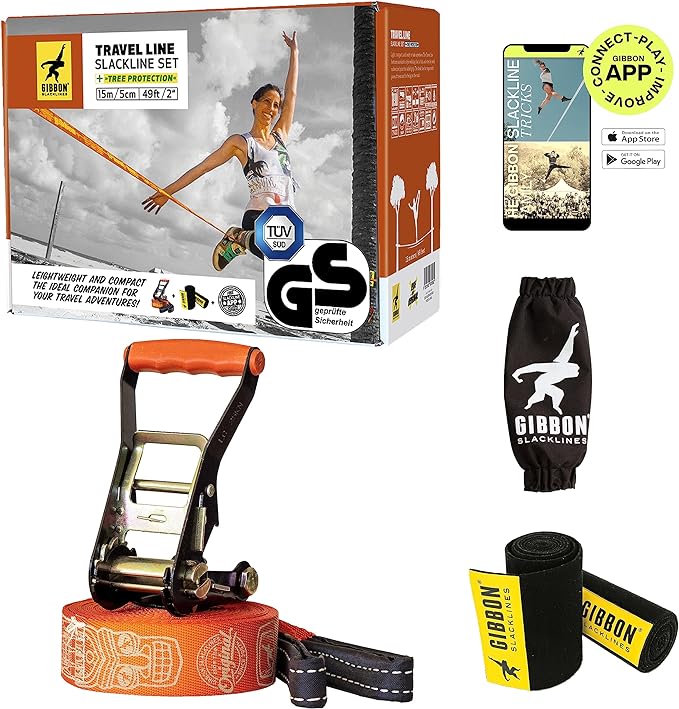 Gibbon Travel Line Slackline Set