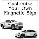 licaco 2 Pack Custom Magnetic Sign 12in x 18in Car Magnet, Custom Car Magnet, Truck Magnets Business Sign